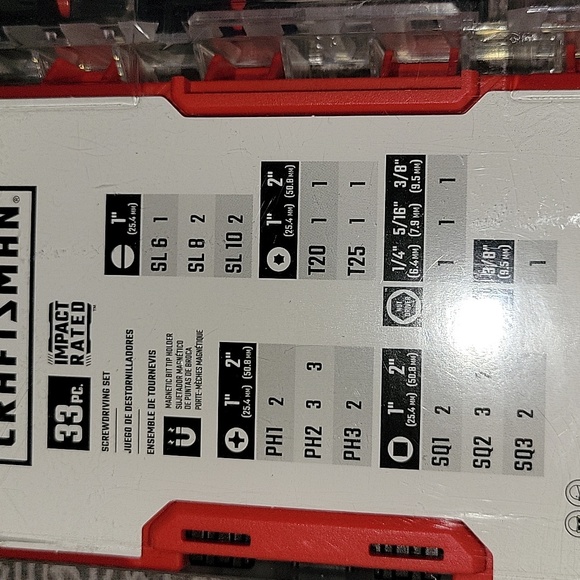 NIP | Craftsman 33 Piece Screwdriver Bit Set - Picture 3 of 4